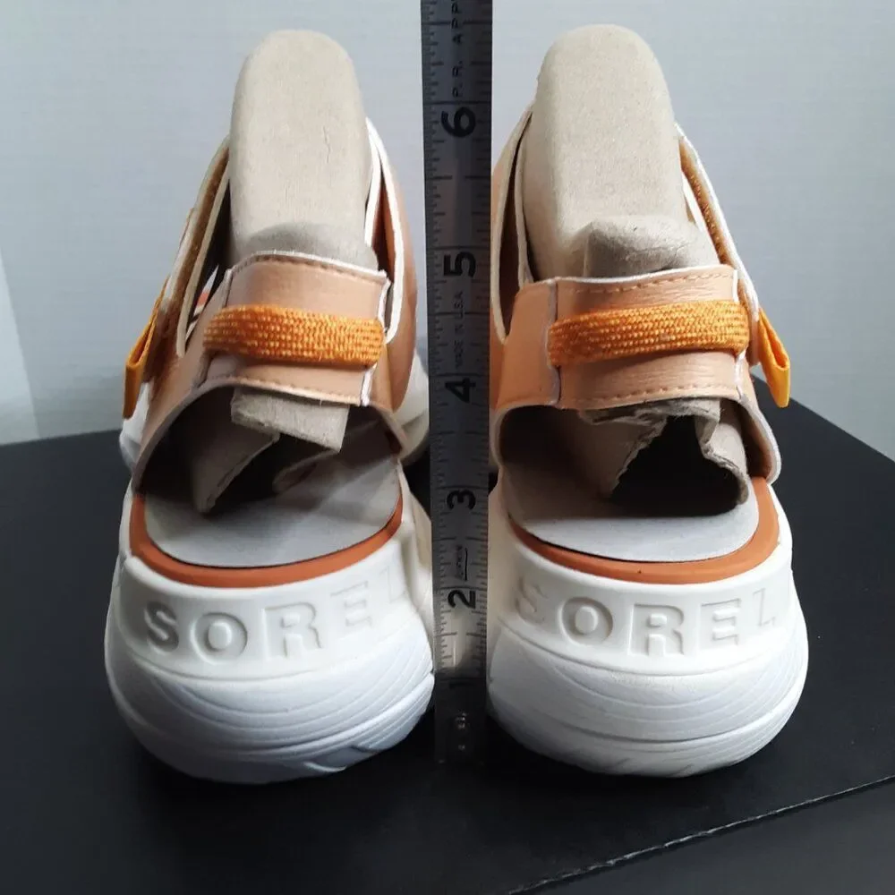 Sorel x PrAna Explorer Blitz Stride Women's size 12M Sandal Orange